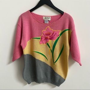 Vintage Short Sleeve Sweater